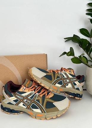 Кроссовки мужские утепленные asics gel-kahana 8 gore-tex termo beige blue термо