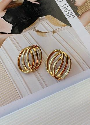 Розкішні, вінтажні сережки