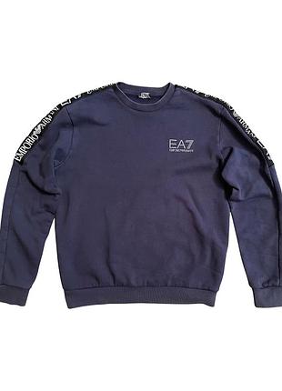 Чоловічий темно синій бавовняний  світшот / у розмірі s / фірми emporio armani