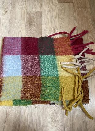 Жіночий великий шарф яскравий шарф палантин на зиму