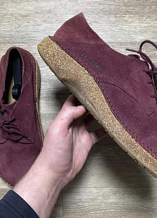 Birkenstock gary maroon suede leather derby eu 43 6
