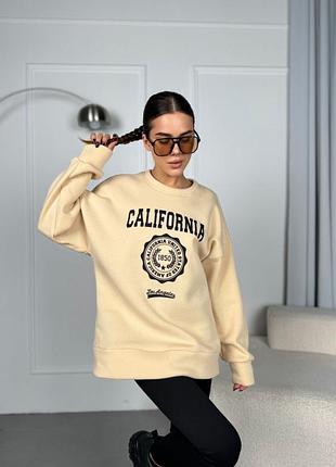 Жіночий оверсайз світшот | з написом california | мод. 112