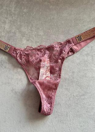 Оригинальный трусики стринги стразы виктория сикрет victorias secret выктория сикрет