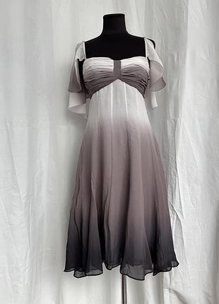 Вінтаж y2k 00х шовкова сукня на бретелях градієнт