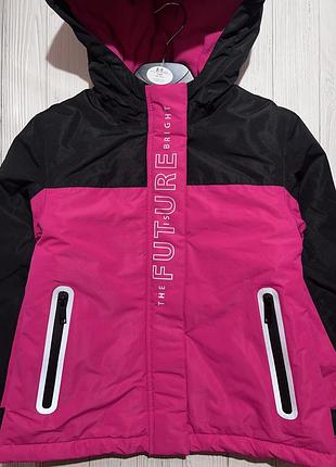 Якісна зимова лижна куртка george для дівчинки 8-9 років