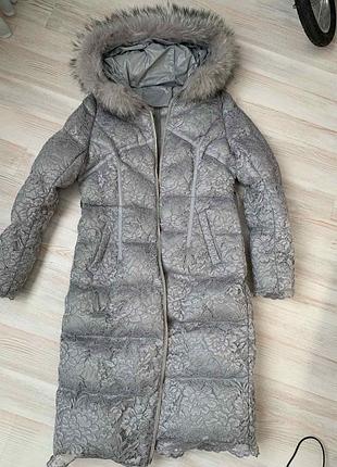 Пуховик куртка пальто зима ажурне