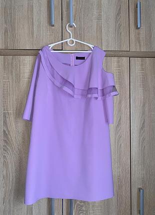 Жіноче коротке плаття в бузковому кольорі розмір l