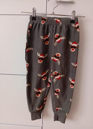 Флисовые спортивные штаны на 3-4 года