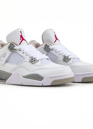 Nike air jordan 4 retro white oreo v2