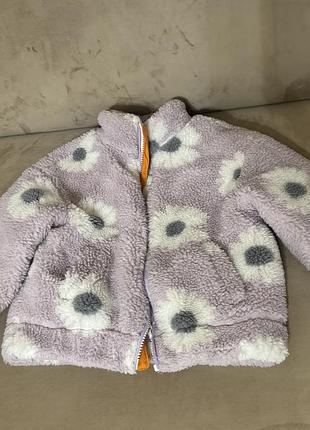 Плюшева куртка zara