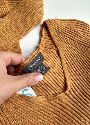 Джемпери в рубчик пісочного кольору віскоза primark 7