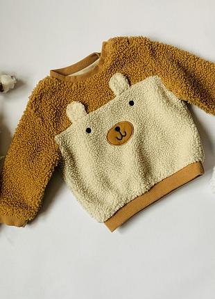 ✨ стильний теплий світшот nutmeg хлопчику 6- 3-6 місяців