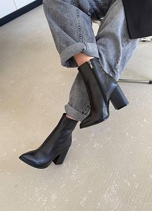 Женские натуральные стильные ботильоны на байке или меху 🤩