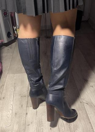 Шикарні жіночі шкіряні чоботи