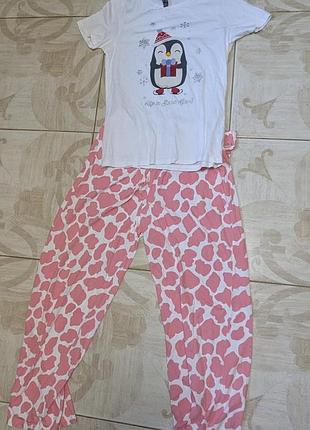 Пижамная хлопковая одежда р.38-40