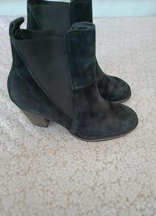 Черные кожаные ботильоны paul green 37 р.