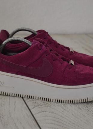 Nike air force 1 sage жіночі замшеві кросівки фіолетові  40 розмір