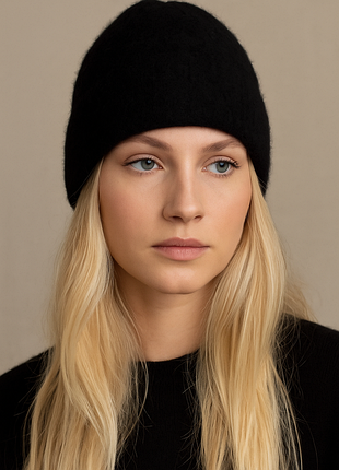 Шапка из 100% кашемира🖤
