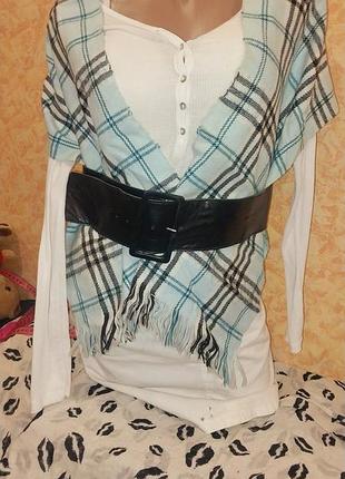 Гарний шарф в клітинку