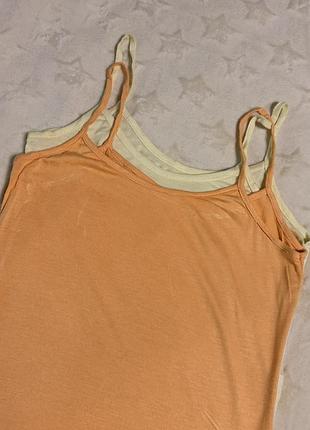 🎽майка жіноча в оранжевому і лимонному кольорі