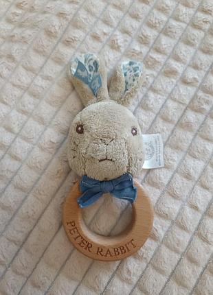 Деревянная погремушка-кольцо "кролик питер" rainbow designs