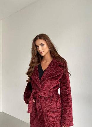 Black friday 🖤 до -20❄ зимняя теплая шуба пальто миди под пояс на утеплителе каракуль