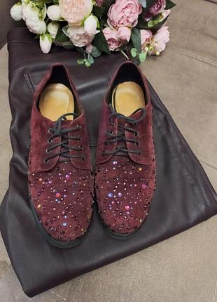 Замшевые туфли