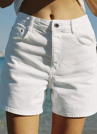 Шорти zara білі xs/32