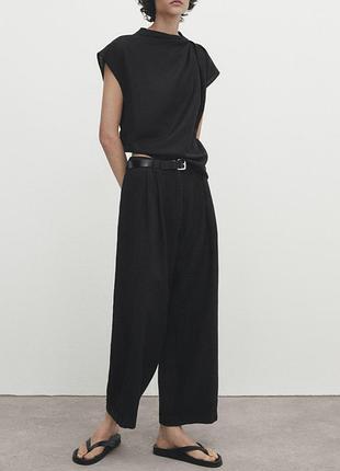 Брюки палаццо шерстяные 50% лана шерсть