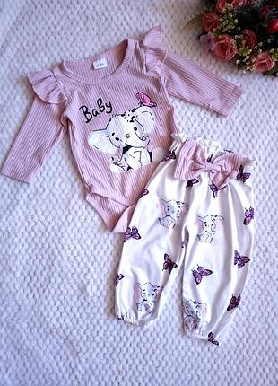 Костюм на девочку 0/3 м