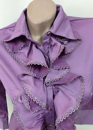 Блуза рюша  44 размер