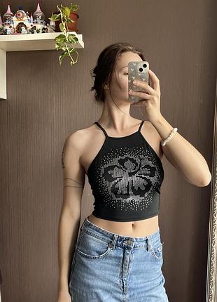 Топ зі стразами