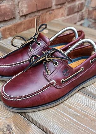 Топсайдеры timeberland натуральная кожа 24,5 см мокасины