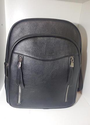 Городской кожаный рюкзак-сумка karlos markoni