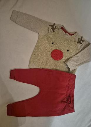 Одежда новогодняя на 9-12 месяцев, 80 см