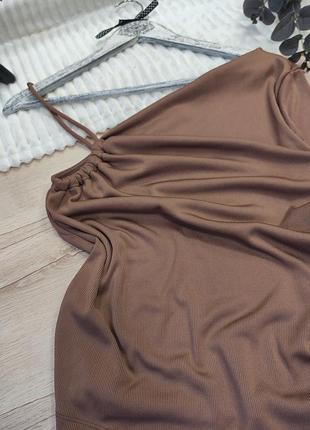 Лонг рубчик на одно плечо mango p m 8