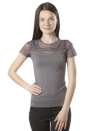 Футболка  сірий   футболочка супперрр! класнюча  3xl	54р