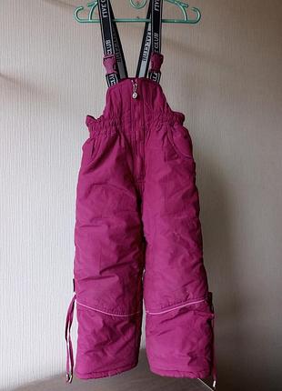 Штани лижні гірськолижні напівкомбез на зріст 104-110