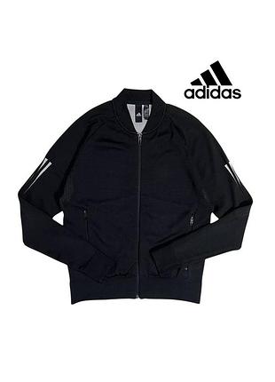 Оригинальная женская спортивная олимпийка adidas черная размер s женское зип худи адидас кофта олимпа зипка пайта на молнии /1