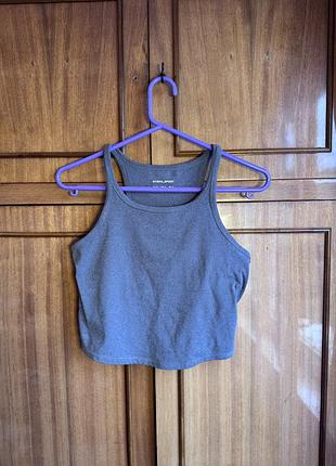 Спортивна жіноча майка oysho сіра