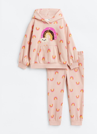 H&m костюм powder pink rainbows