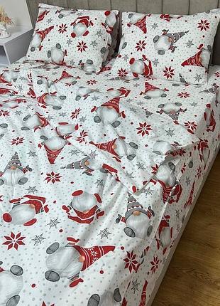 Святковий постільний комплект гноми