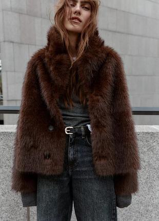 Двусторонняя куртка из искусственного меха
