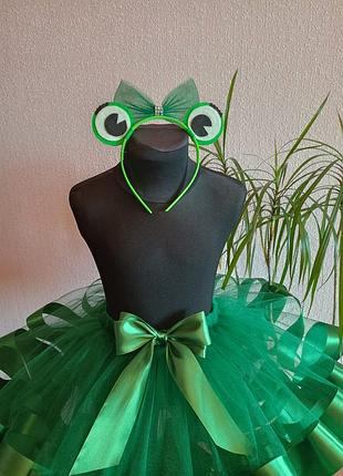 Обруч жабка дівчаткам  в садочок до карнавального костюма жабка