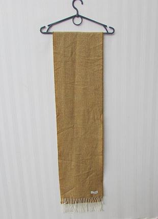 Классический шерстяной шарф в ёлочку из чистой овечьей шерсти mcnutt of donegal /pure wool/