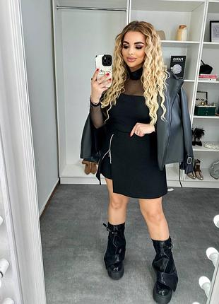 Кашемировые шорты-юбка с потайной молнией из зади