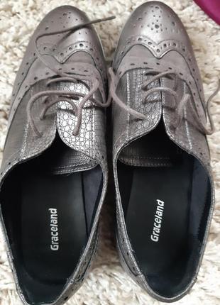 Стильные комфортные туфли оксфорды, броги, дерби от graceland,  p  394 фото