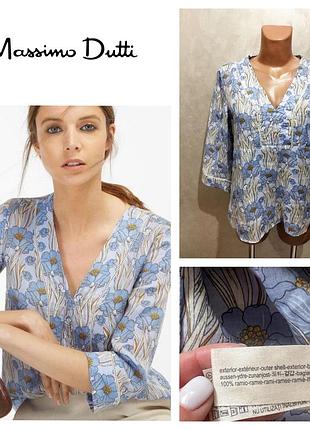 288. massimo dutti женская блуза рубашка с ramie ( конопляное волокно)

состояние новой вещи

длина 61
плечи 41
пог 50
рукав 44