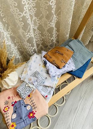 Муслінові пеленки в асортименті