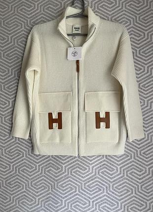 Кашемировый бежевый кардиган